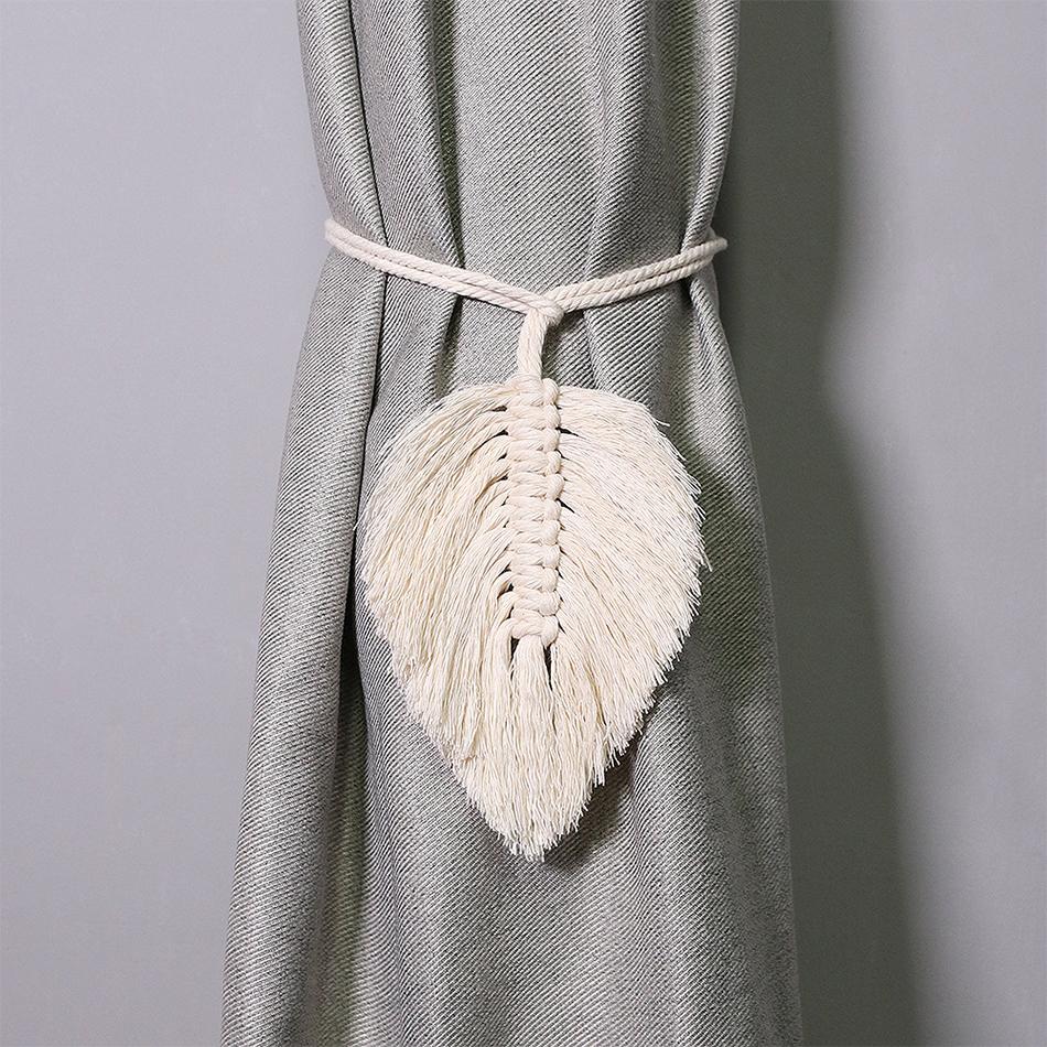 Cotton Thread Weaving Craft Curtain Pendant,Curtain Buckles, Bedroom Hangings,Curtain Accessories Home Decorations