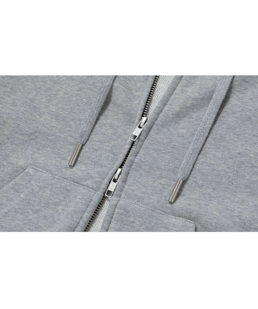 Wooalong Signature Hood Zip-Up - Gray