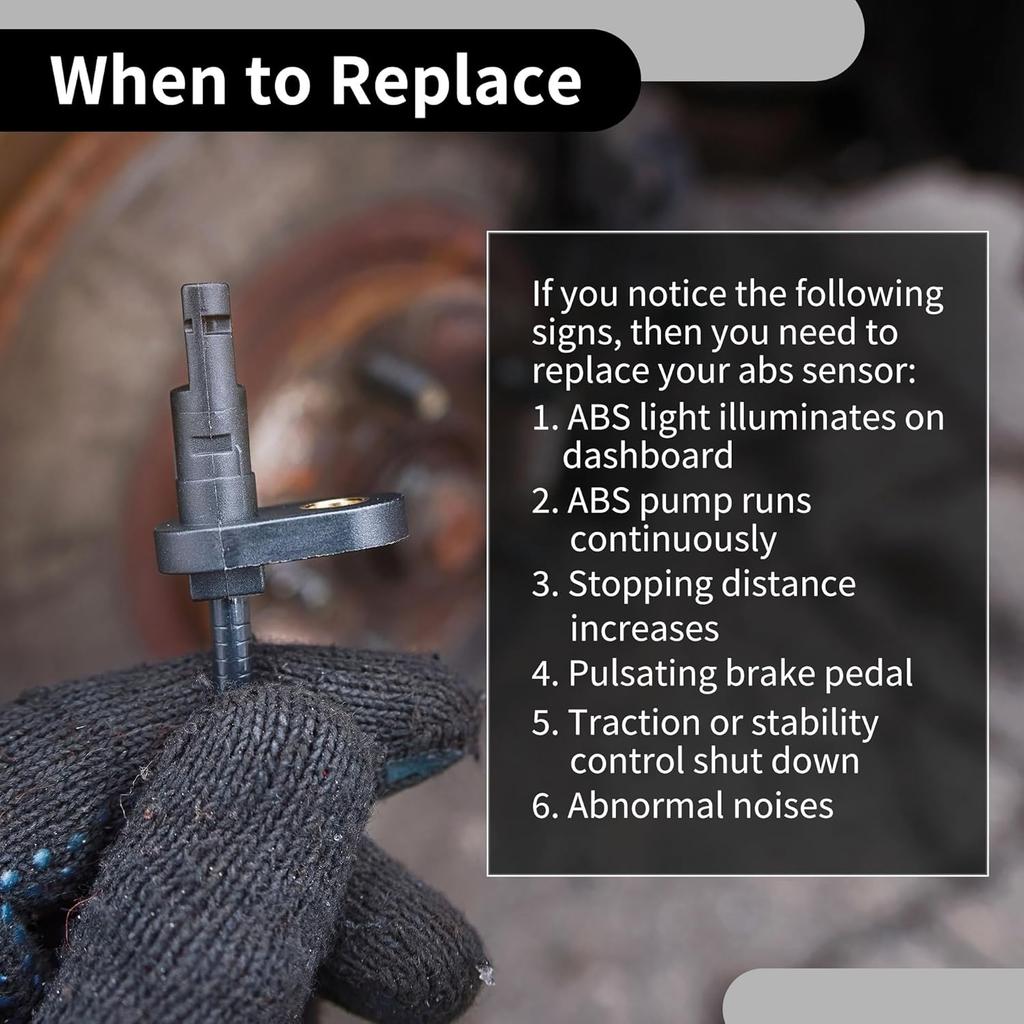 ABS Wheel Speed Sensor No.FL3Z2C204A/JL3Z2C204A/JL3Z2C204D Front Left or Right Driver or Passenger Side Fit for Ford F-150 2015-2017