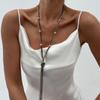 Metal Material Earrings Set Long Tassel Jewelry Set Trendy Charm Metal Necklace Special Events