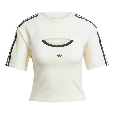 Originals Cali Tee Drop Shoulder Sleeve T Shirt Women's Ivory/BlackJJ3090