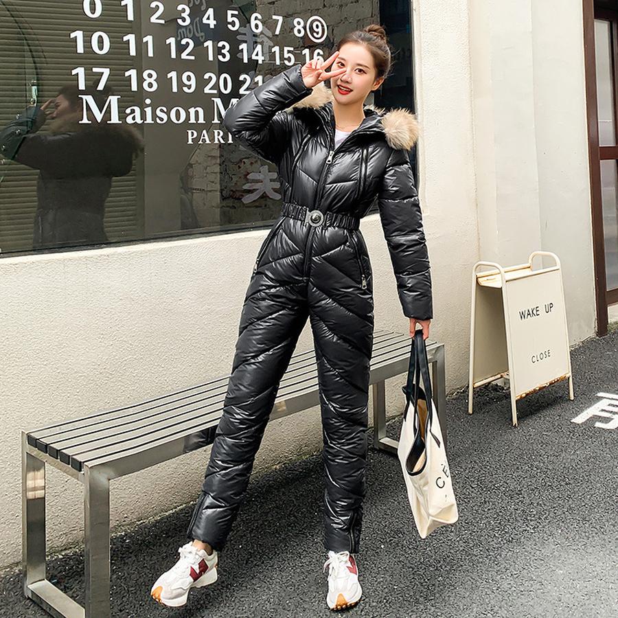 Russian Cross-Border Winter Outdoor Ski Suit Women's Fleece Set Korean Style Casual Winter Coat