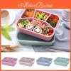 4 Fork Leakproof Compartments Microwave Bento Box Lunch Box Adult Lunch Containers Toddler Convenience Small Tools Accessory
