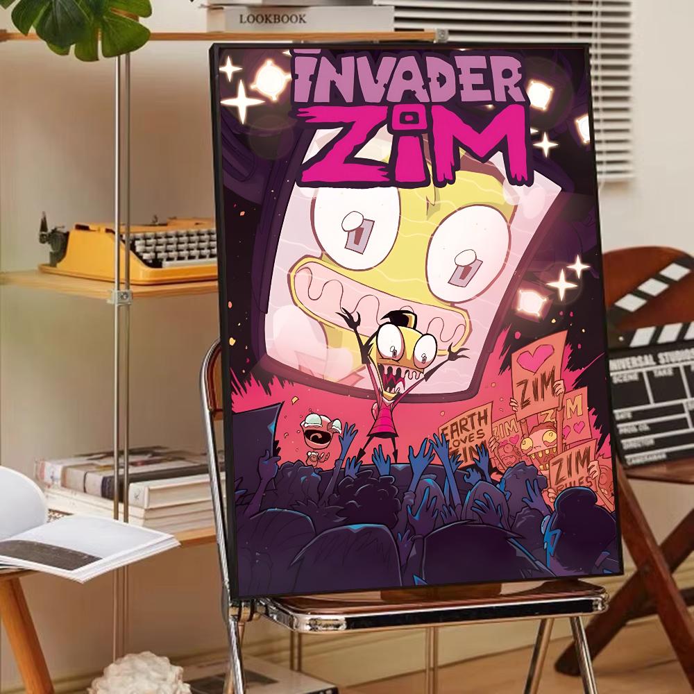 1PC I-Invader Zim Poster Poster Paper Print Home Living Room Bedroom Entrance Bar Cafe Art Painting Decoration