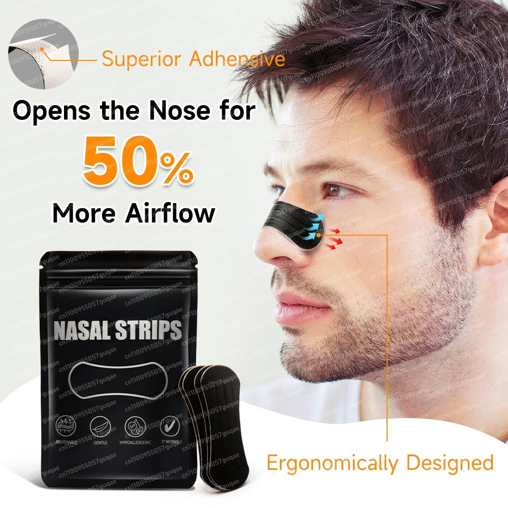 30/300Pcs Sleeping Mouth Tape Right Way Stop Snoring Anti Snore Mouth Nose Strip Allergenic Breathing Strip Reduce Mouth Dryness