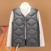 Short down vest, autumn color fashion down vest liner