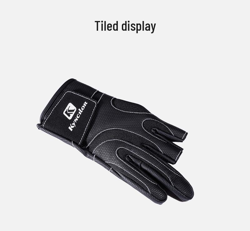 Outdoor Non-Slip Wear-Resistant Three-Finger Fishing Gloves - Unisex Sports & Cycling