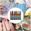 12-farbiges Weiches Stift-Set 3D Nagellackstift Spitze Acrylfarbe Stift Gou Xianbi Malstift Design Nagel DIY Dekoration Enthält Flüssigkeit 5ml