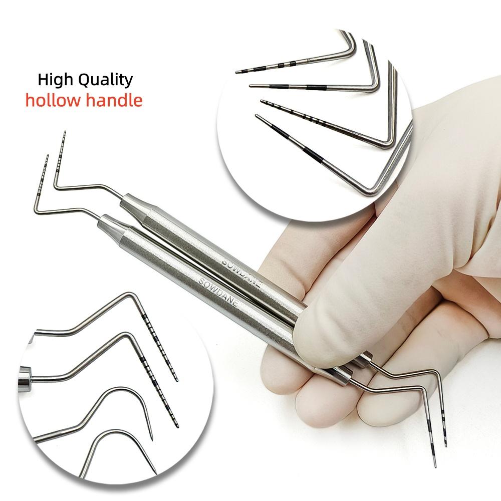 Hollow Handle High Quality Dental Explorer Instrument Tool Dental Periodontal Probe with Scaler Dentist Endodontic Tool Stainless Steel