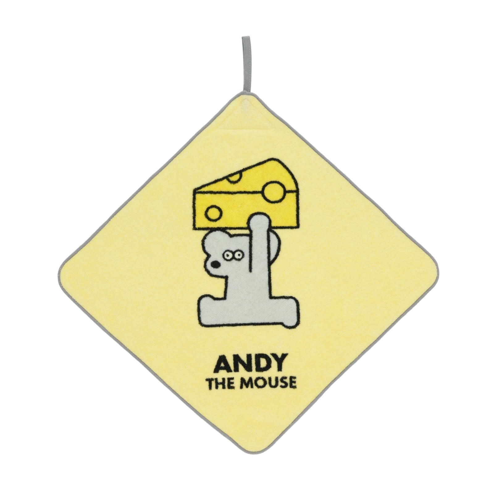 

Marushin Loop Andy the Mouse and Yellow Character School Suitable for Boys and 1705004700 Towel, Cheese, Design, Kindergarten/Preschool/Elementary