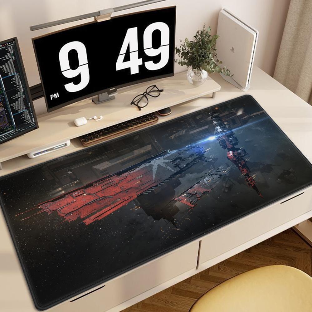 Eve Online Anime Large Mousepad XXL Gaming Accessories Keyboard Desk Mat Laptop Office Carpets Rubber Overlock Mouse Pad for CS