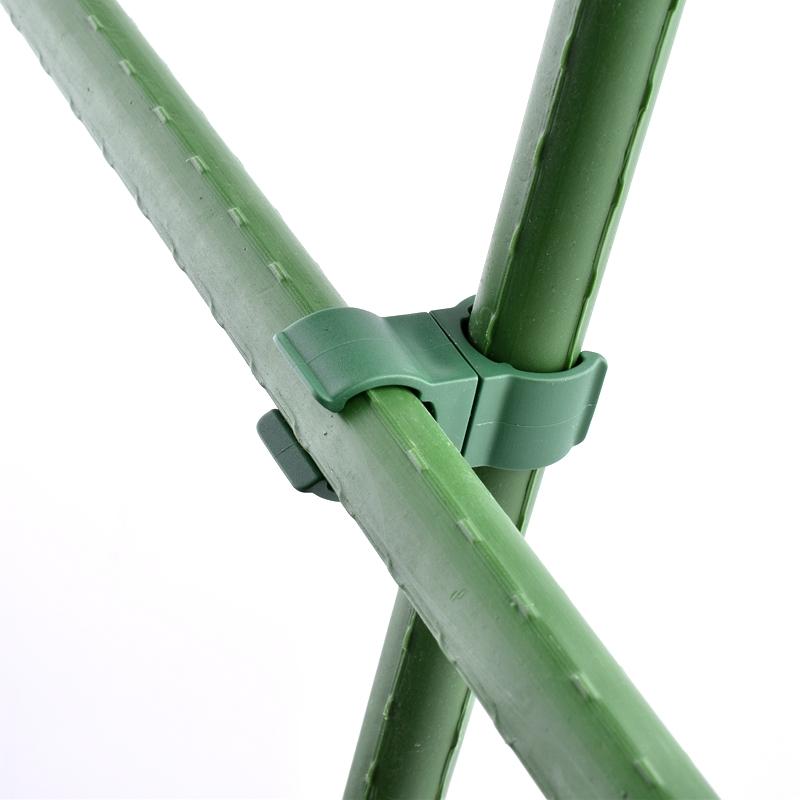 5~20Pcs Plastic Support Fastener Greenhouse Bracket Fixed Clip Plant Rattan Stent Rod Connector 360 Adjustable Garden Supplies