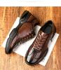 Neue Herren Freizeitsport-Schuhe aus Rindsleder Mode Bequeme Klobige Sneaker