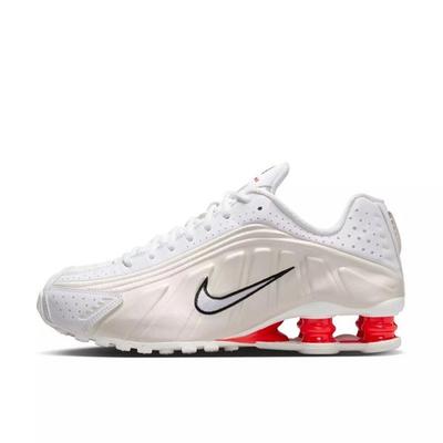 WMNS Shox R4 White Phantom Picante Red AR3565-103 Women's Size