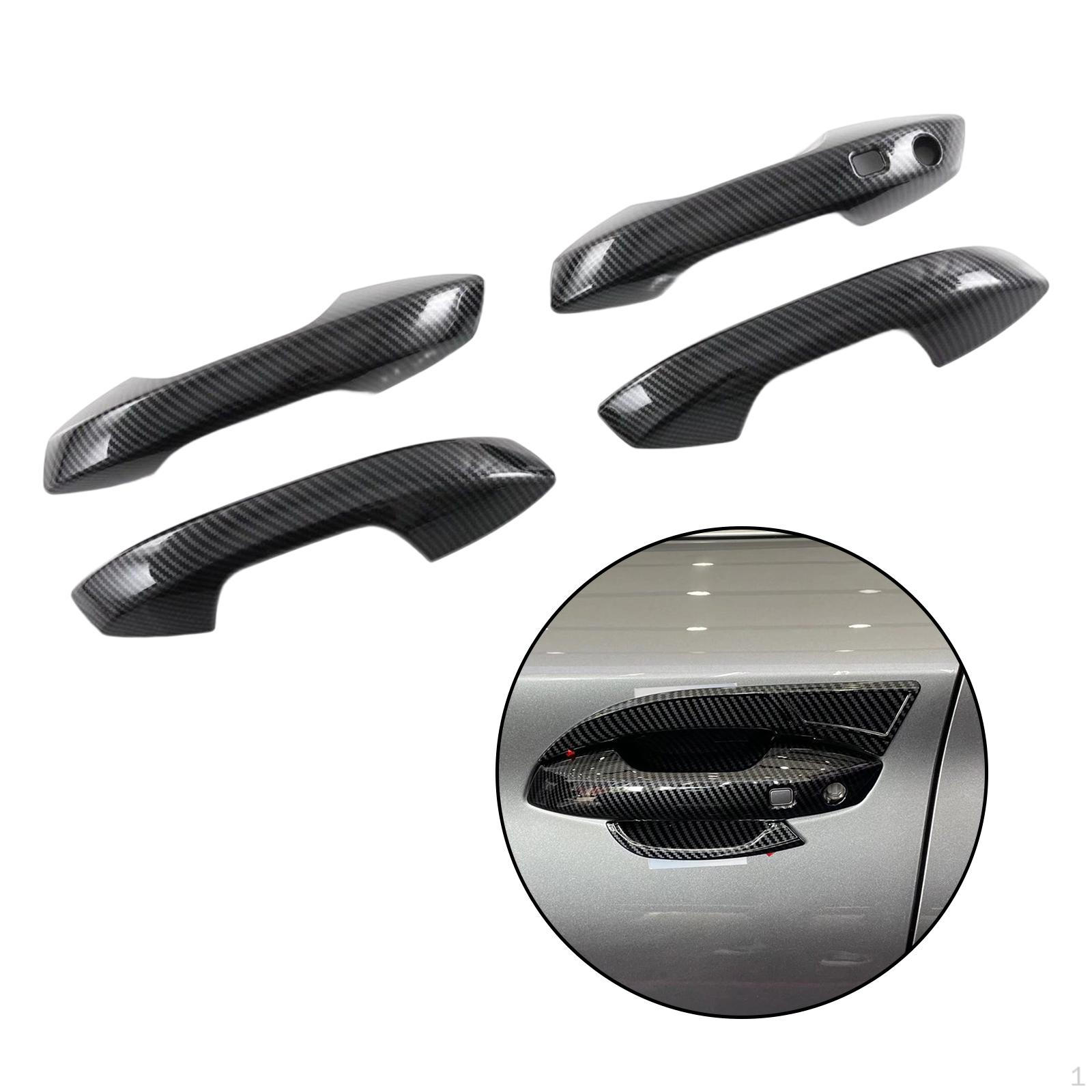 

4 Pieces Car Side handle for doors Cover Modification Durable Easy to Install Trim Accessories Door