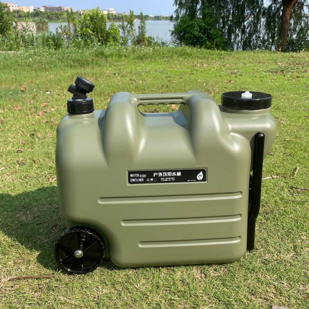 28L Water Jug Camping Water Container Portable Water Tank with Spigot for Camping Outdoors