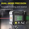 Goniometro Digitale Magnetico a 4 Lati con Protometro Elettronico Laser Orizzontometro Inclinometro Righello Angolare Misurazione Pendenza