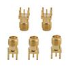 Set of 5 For SMA RF Coax Female Socket Connectors for PCB Soldering with 4mm Mount Designed for External For WiFi Antennas