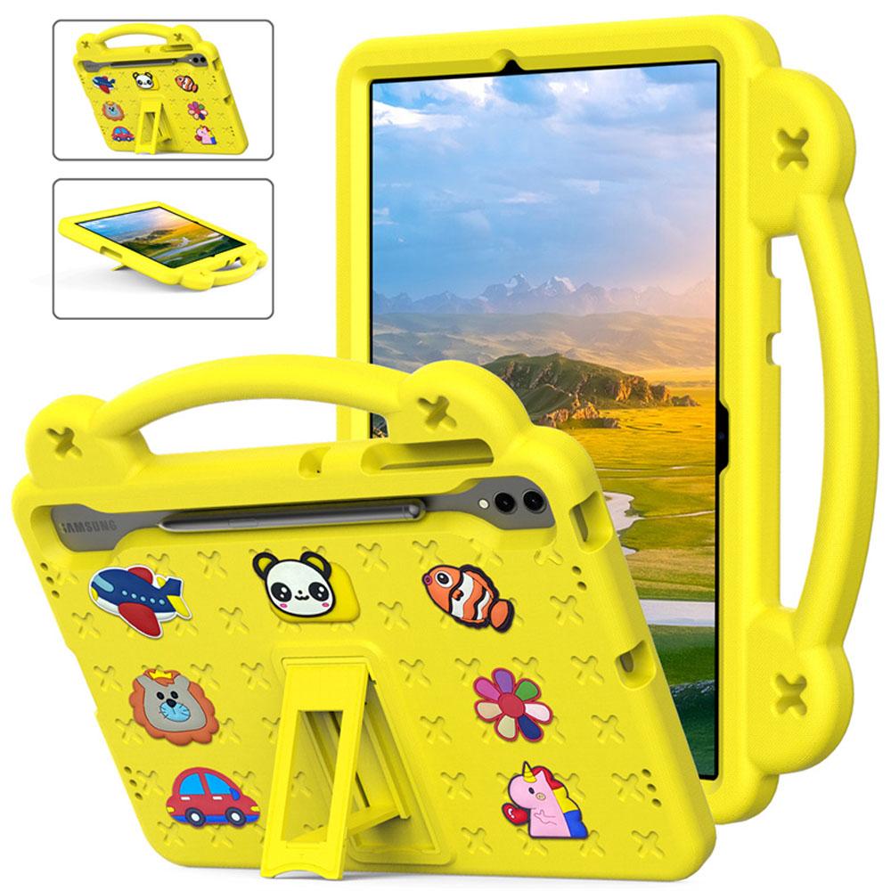 Coque antichoc pour enfants pour Samsung Galaxy Tab S7 S8 S9 S10 FE Plus 12,4" EVA Avec poignée support antichoc anti-chute Housse de tablette
