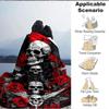 1pc Skull Roses Blanket, Lightweight Flannel Throw For Sofa, Bed, Travel, Camping, Livingroom, Office, Couch, Chair, And Bed,
