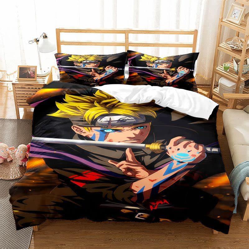 Cartoon Animation Bedding Three-Piece Quilt Cover