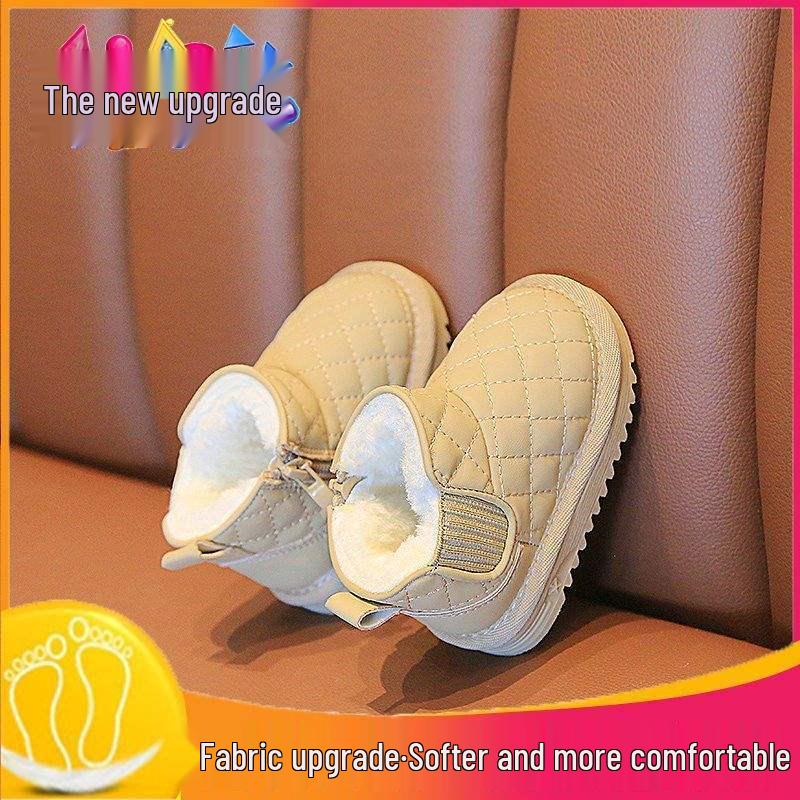 Infant Soft-Soled Plush Cotton Walking Shoes - Winter Snow Boots for Toddlers