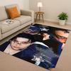 3D Kpop Hyunjin Star Art living Room Non-Slip Area Rug Soft Carpet for Bedroom Playroom and Sofa,Easy Clean Home Decor Doormat
