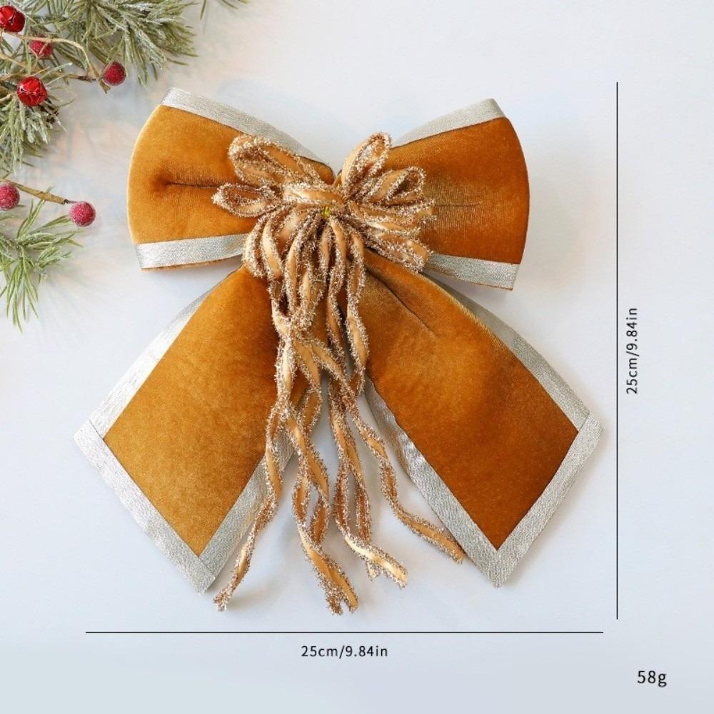 DIY Bowknot Pendant Creative Christmas Supplies New Xmas Tree Charm Party Supplies