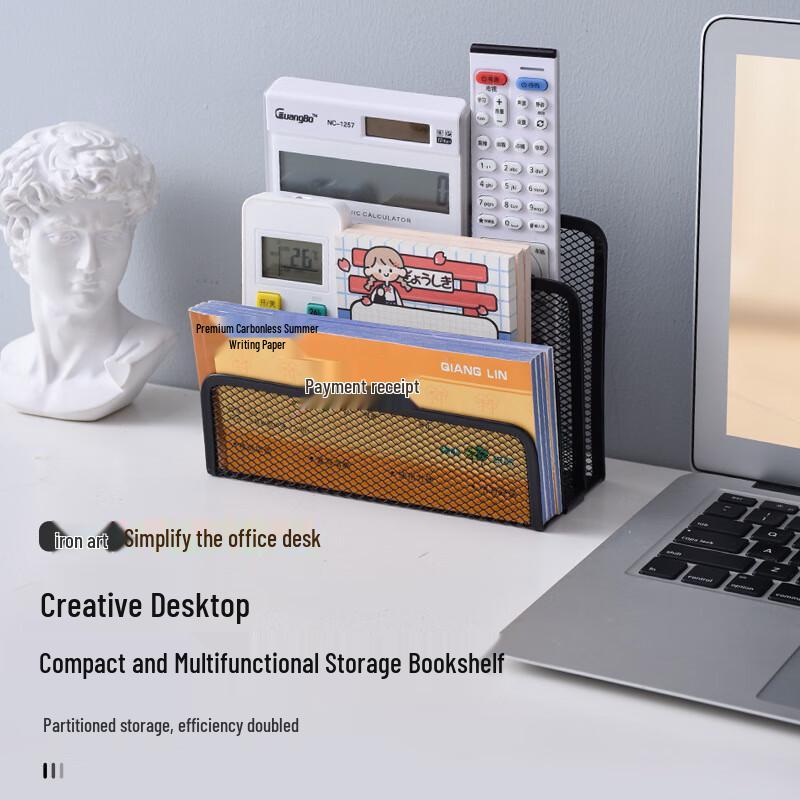Plastic Mesh Three-Tier Desk Letter Organizer