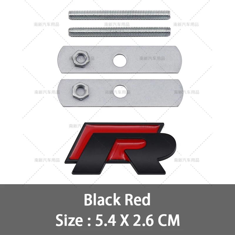 BHD1 GOLF VW For VOLKSWAGEN VW 2026 New 3D Metal R Grill Emblem Badge R line Grille Stickers For Volkswagen VW R Rline Bora Golf GTI
