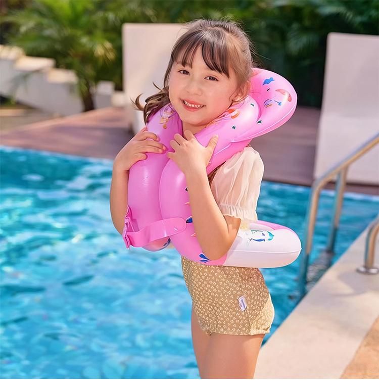 Aufblasbare Schwimmweste für Kleinkinder, Schwimmhilfe-Trainingsweste für den Pool