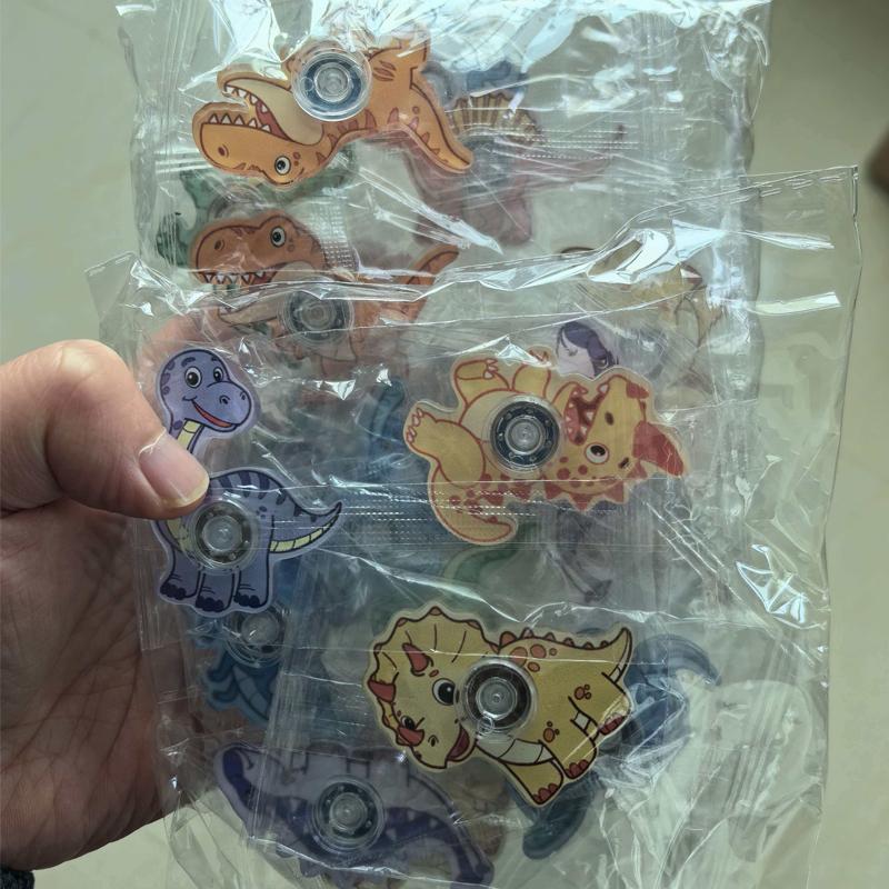 Toys Dinosaur Fidget Spinner Anxiety Stress Relief for Treasure Box Supplies Party Rewards Birthday Gifts Kids Boys Girls