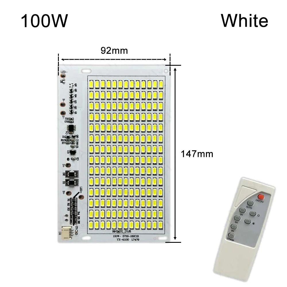1Pcs SMD5730 LED Solar Light Board Remote Control Floodlight  For Outdoor Garden Lamp