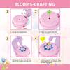 New Kids Craft Kit DIY Fabric Flower Bouquets Toy Gifts For Birthday Holiday Parties Realistic Artificial Flower Puzzle Toy