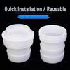 White 1-Inch Threaded Plastic Hose Connector