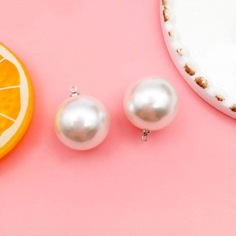 10PCS ABS Artificial Pearl Handmade DIY Dangle Earrings Pendant Jewelry Imitation Pearl Men