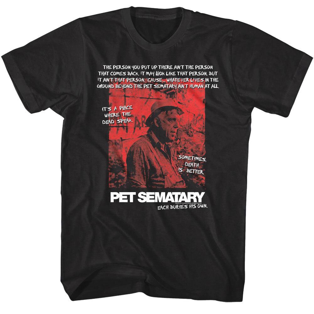 Pet Sematary Sometimes Death is Better Men T Shirt M