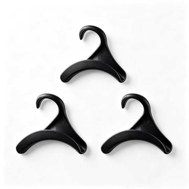 3/5Pcs White Plastic Purse Hanger Hooks Smooth Anti Scratch Edge Curved Design For Closet Storage