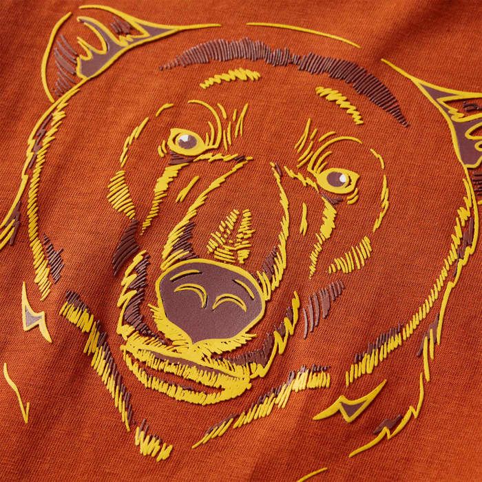 T-shirt enfants à manches longues rouille clair 92/104/116/128/140