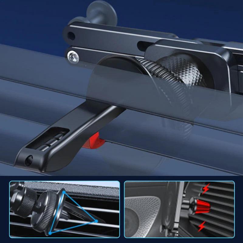 Invisible Rotatable Air Vent Mount Adjustable Invisible Holder Air Vent Mount Rotatable Mobile Phone Holder 360 Degree Rotation