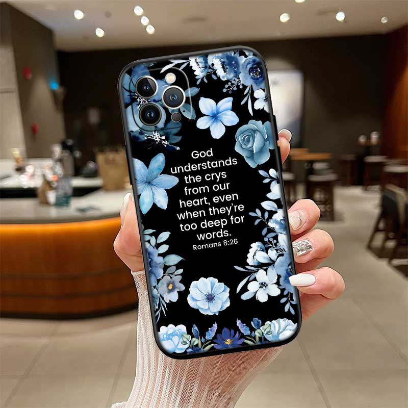 UP14 Bible verse Jesus Cross New High-End Shell Phone Case for OPPO A3 Pro A72 A74 A76 A77 A77S A78 A79 A94 A95 A18 A40M A58