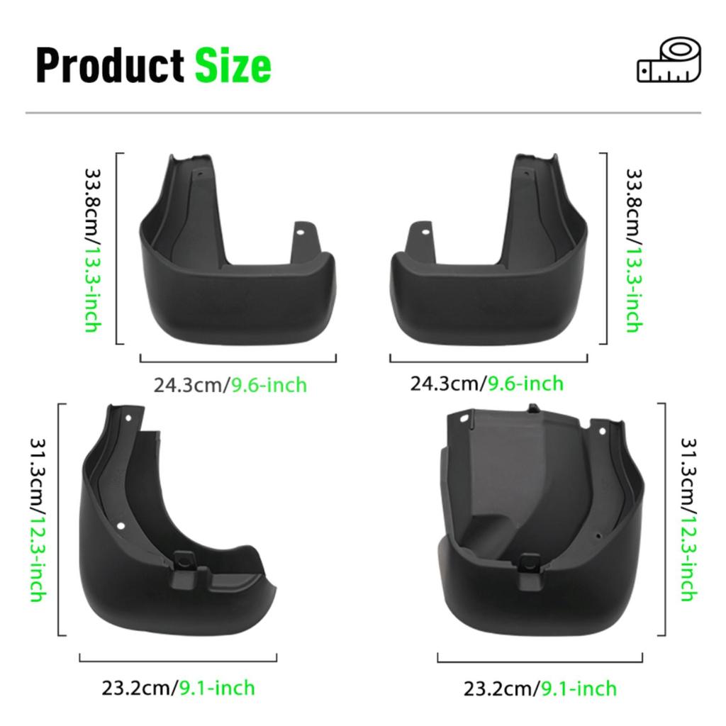 4PCS Car Mud Flaps Splash Guards Mudguards Car Mud Flaps Compatible with Honda CRV 2012 2013 2014 2015 2016