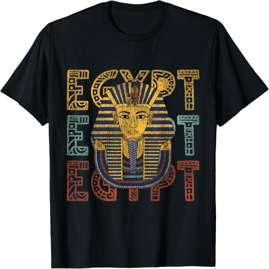 Retro Egypt T-Shirt XXXXXL чёрный