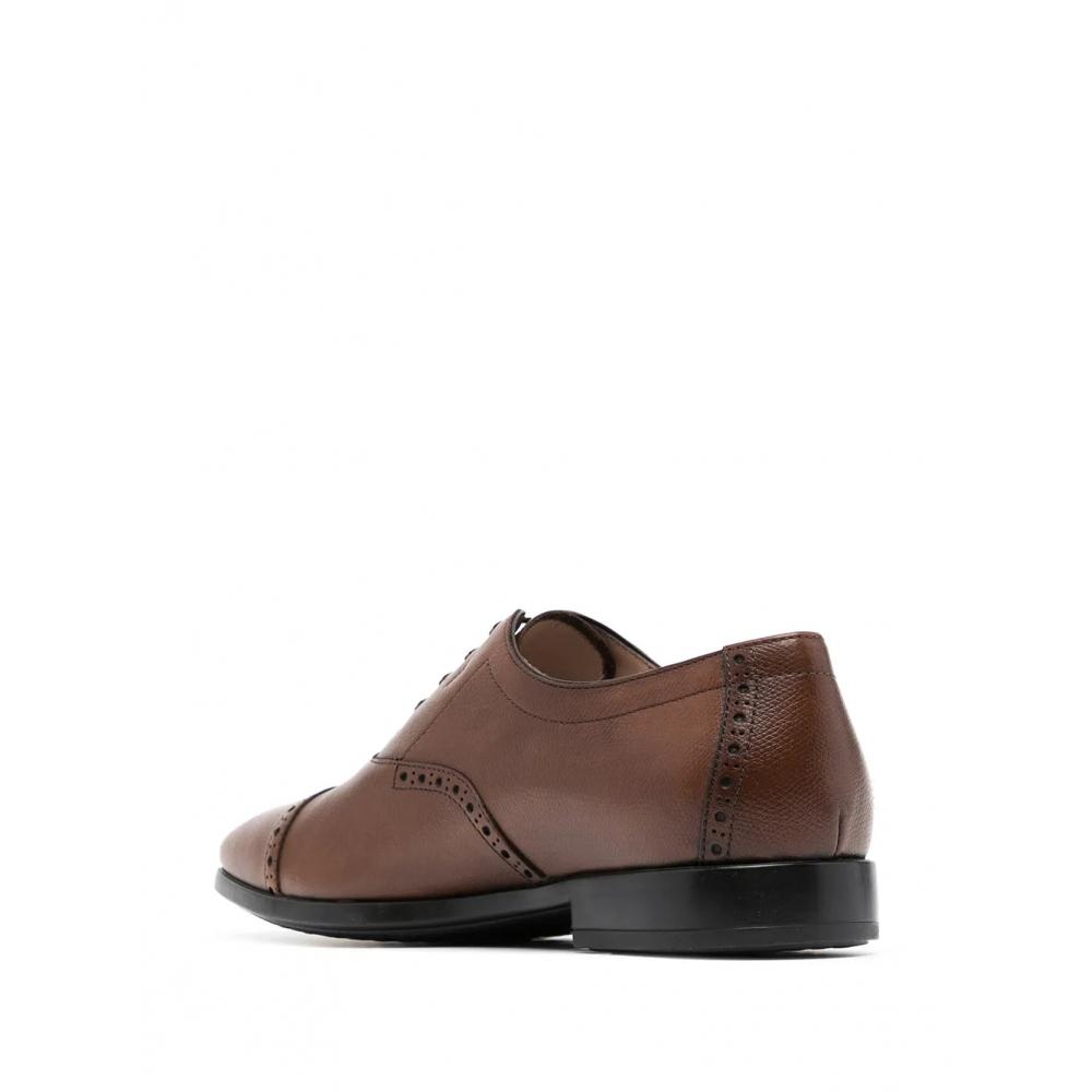 Salvatore Ferragamo Ferragamo Lace Up Oxford Shoes Brown