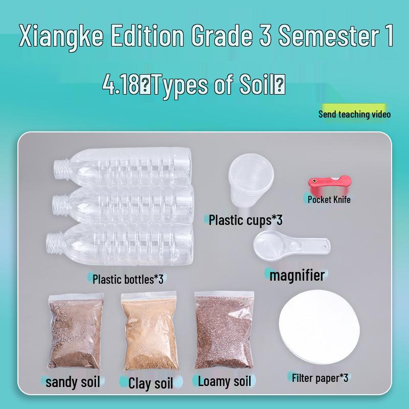 Xiangke Third Grade Science Experiment Craft Set: Types of Soil