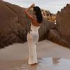 New Summertime Sexy Hollow Knitted Beach Sling Dress Outfit Seaside Vacation Bikini