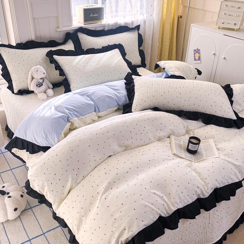 Lilang Hepburn Style Double-Layer Gauze Bedding Set