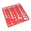 34PCS Screw Nut and Bolt Thread Checker Aluminum Alloy High Accuracy Bolt Nut Measuring Tool