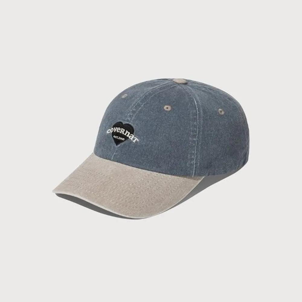 Women s Clover Heart Heart Cooper Logo Standard Fit Denim Ball Cap B1 CO2606CA57 NA Model Name: CO2606CA57 NA / Size: F
