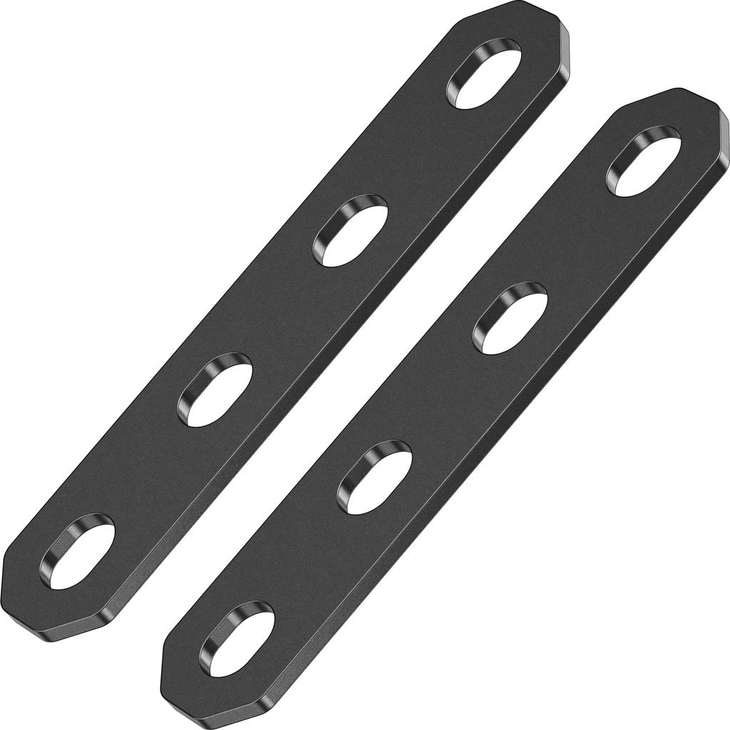 Kaedear Motorcycle Universal Stainless 2mm Universal Set of Custom Brackets X 4 X 20 X Brackets, Steel, Thick, Fit, 2, (KDR-YX-S10-4M8) (M8 Holes/100
